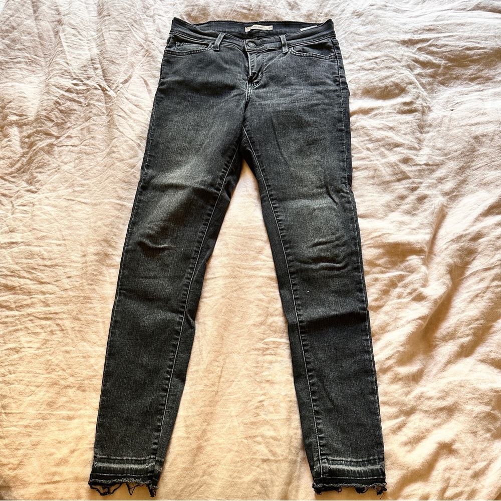 Levi’s Super Skinny Jean, Washed Black, Size 29